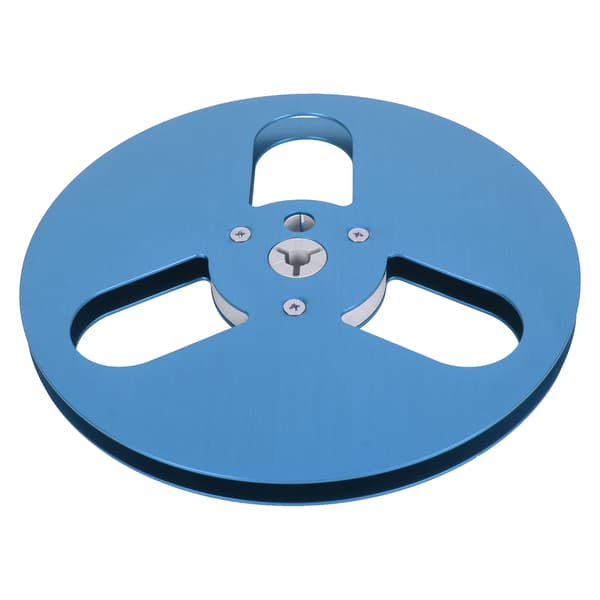 1/4 7 tommer Tom Spole Aluminium Legering Vindmodstand 3 Huller Åben Spole Lydoptagelsesspole til Optagelse til Nab Blå