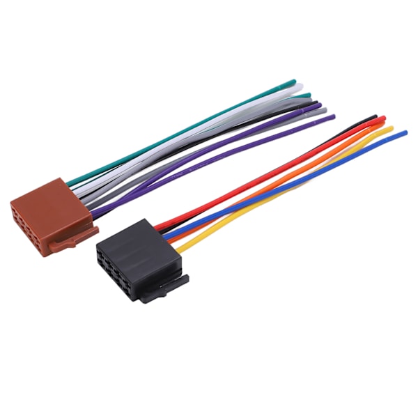 2 stk./sæt ISO-kabeladapter ABS metal bilstereoadapter stik udskiftning til C230 2000