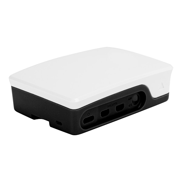ABS Kabinet Sort Hvid Passer til Raspberry Pi 4B Beskyttende Skal Sort Hvid