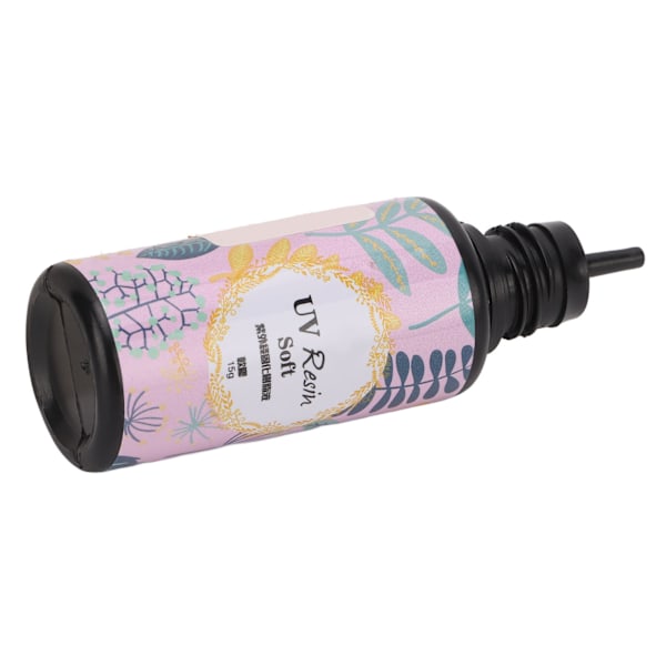 UV Resin Sikker Ikke-giftig Hurtigherdende Høy Transparens Mindre Krymping Lekkasjesikker UV Epoxy Resin for DIY Smykkefremstilling 15g