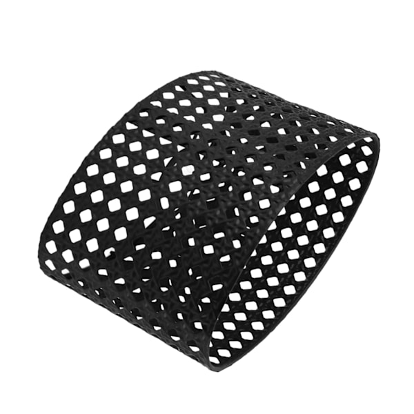 Järnhålig oval lampskärm i metallgravyr ihålig lampskärm kompatibel med E27 E14 kaliber lamphållare svart