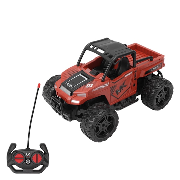 1/16 Fjernstyrt Bil 2.4GHZ Simulerte Lydeffekter 1/16 RC Bil med Lys for Over 3 År Gammel Oransje Rød