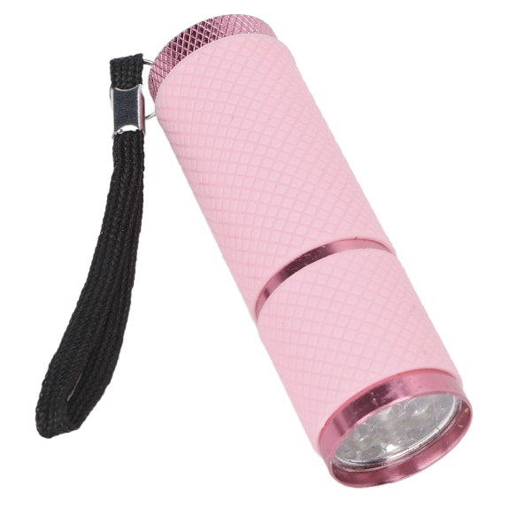 Ficklampa formad nagellampa Hemsalong Bärbar LED Nageltork Nail Art Tool för Rhinestones Fixering Rosa