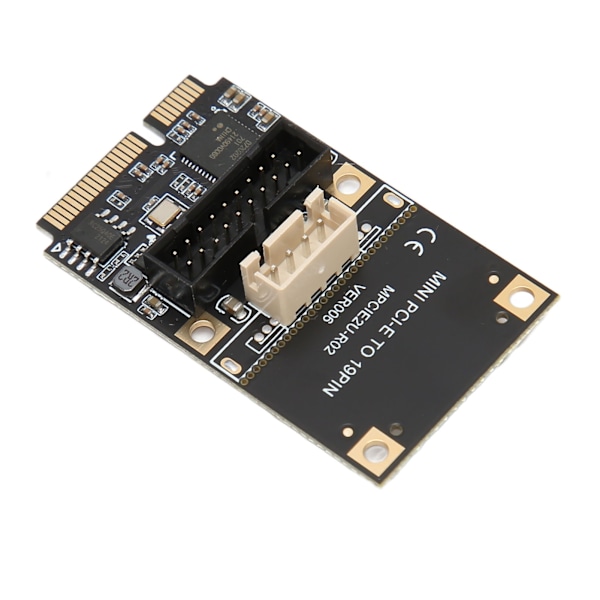 Mini PCIE til USB3.2 GEN1 Front 19Pin Udvidelseskort 5Gbps USB Hot Swap Udvidelseskort til Windows XP 7 8 10 11 til LINUX