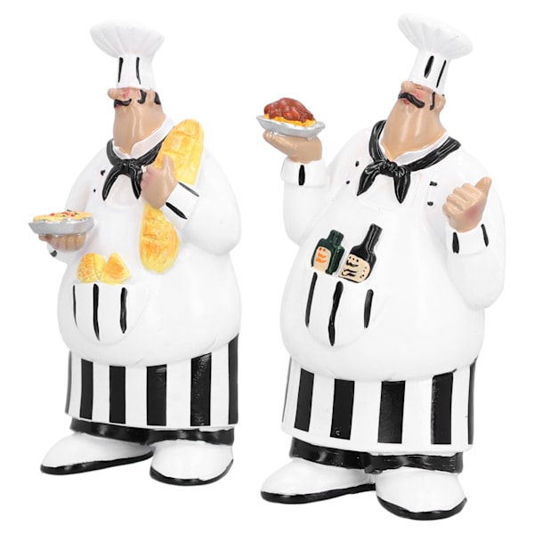 Retro Chef Resin Tredimensionell Väggdekoration för Kök Hotellvägg