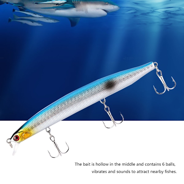 HENG JIA Mini storlek fiskform lockbete med krokar Fiskeredskap Verktyg F