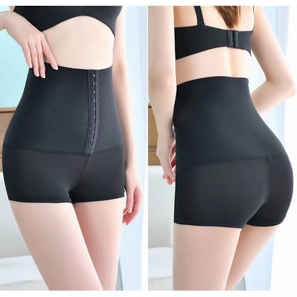 Saunashorts för Kvinnor Termisk Cirkulation Snabb Svettnings Högmidjade Yogashorts för Fitness Löpning Högmidjade Shorts XL