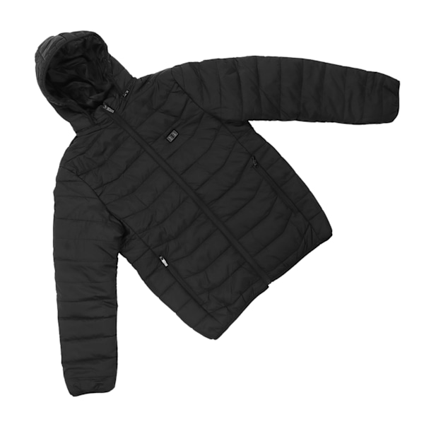 Opvarmet Hoodie Jakke Dobbelt Kontrol 3 Power Justerbar 15 Zone Vaskbar Elektrisk Jakke M