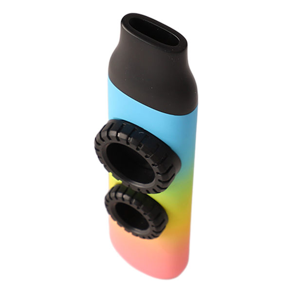 Kazoo Plastic Professional Justerbar Tone Musikkinstrument med 10 stk Fløytemembraner for Ukulele Fiolin Hud Tekstur Tri Color Gradient