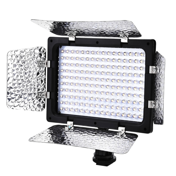 W160 Videofotografering Ljus Lamppanel 6000K LED för DSLR-kamera DV-videokamera