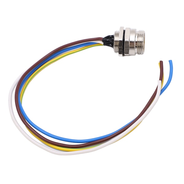 7/8 4-polig Han-kontakt, hane, 300V 9A, strömförsörjning, elektrisk terminal, kabelanslutning med 16AWG 30 cm kabel