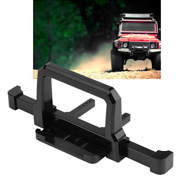 Metalltillbehör främre stötfångare för Traxxas TRX-4 1/10 Skala RC Crawler Car (svart)