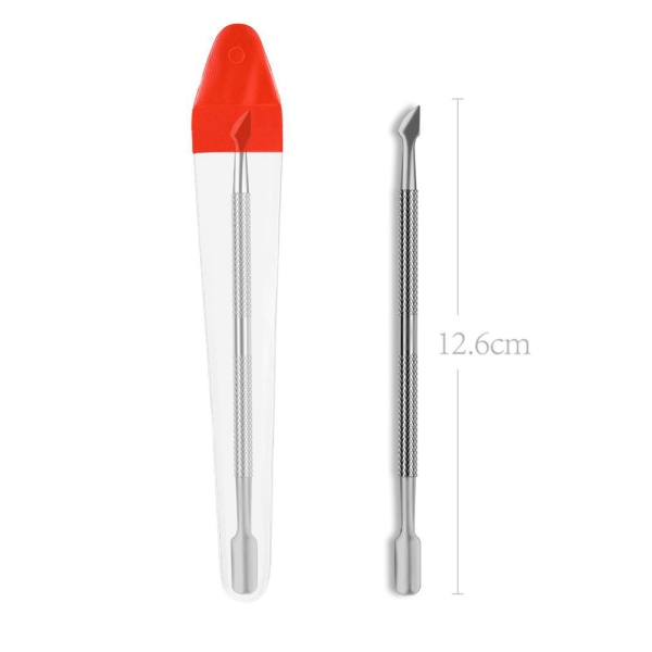 Double Cuticle Pusher Remover Dead Skin Manicure Nail Art Tool