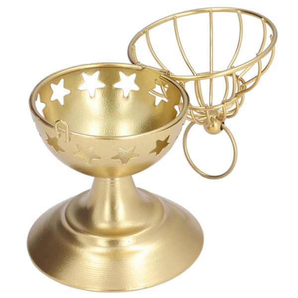 Guld Ljusstake Fågelbursstil Premium Metall Robust Hållbar Bred Användning Enkel Rengöring Votivljushållare Typ A