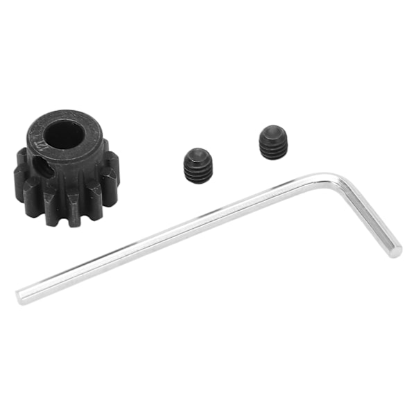 RC Motor Gear 12T Stålmotor Pinion 1.0M för LOSI Lasernut U4 Tenacity 1/10 modell bil 5mm axelmotor