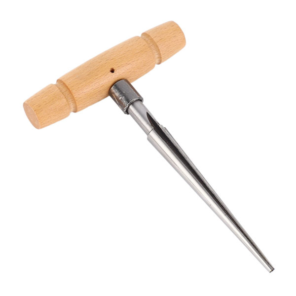 Gitarpinne Hole Reamer Trehåndtak Tapered Reamer Reparasjonsverktøy for musikkinstrumenter 4,3 mm
