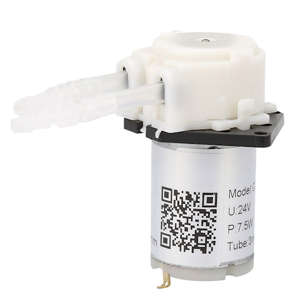 Doseringspumpe DIY peristaltisk slangehoved til akvarielaboratoriekemisk analyse (hvid 24v 3*5)