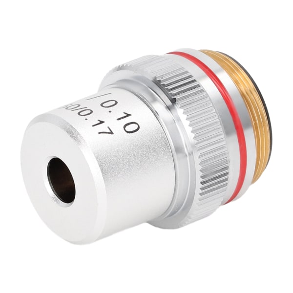 Akromatisk mikroskopobjektiv Silver 4X mikroskopobjektiv med 20,2 mm standardgränssnitt