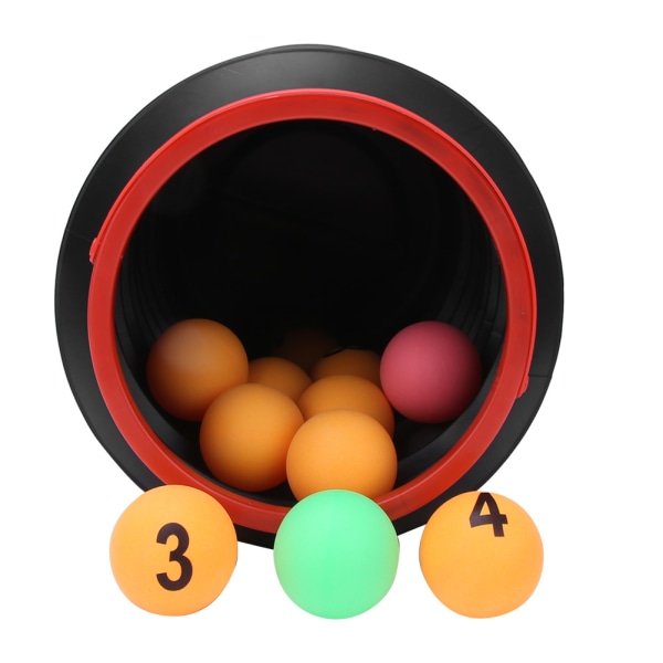 Fritidsaktivitet Lotteri Antall baller Dekompresjon leketøy Ping Pong Ball med sammenleggbar bøtte Gul