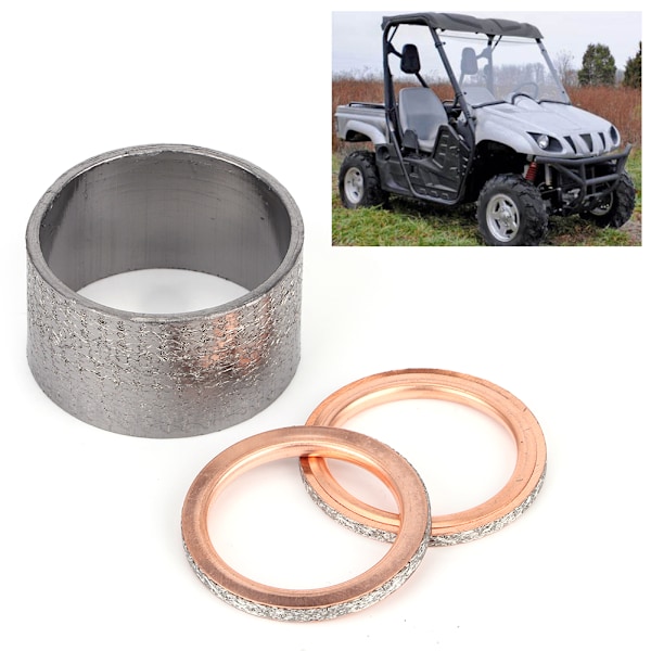 Kupari Moottoripyörän Pakoputken Tiivistetiivistepesuri Sopii Yamaha Rhino 660 YXR660F
