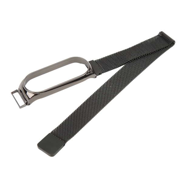 Urklokke Rem for Xiaomi Smartwatch 304 Rustfritt Stål Klokkebånd Utbytte Metall Armbånd Magnetisk Svart for Mi Band 6 5 4 3