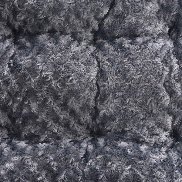 Maskinvaskbar hundepute, grått spiralmønster, (43*30cm, mørkegrå)