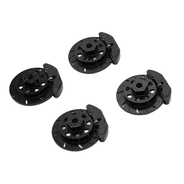 RC-bremseskive aluminiumlegering høy styrke 1/10 Fjernstyrt Bilmetall Oppgraderingsdeler for Axial RBX10Black