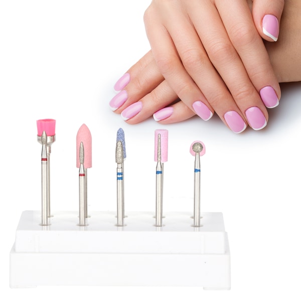 10 stk / sæt neglebor filslibehoved sæt elektrisk manicure pedicure neglekunstværktøj
