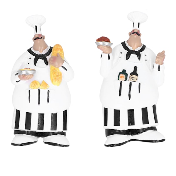 Retro Chef Resin Tredimensionell Väggdekoration för Kök Hotellvägg