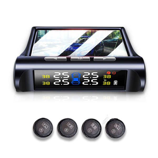 C240 Solcellsdriven Bil Extern TPMS-Sensor Däcktrycksövervakningssystem