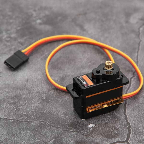 ES08MA II Mini Metal Gear Analog Servo Tilbehør KSX3047 til RC Biler Helikoptere Sort