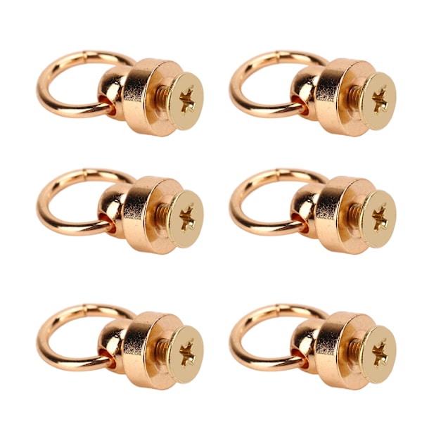 200 Sæt Messing Nitter Pung Kugleknapper 9mm Høj Holdbarhed Kobber Trækring Nitte DIY Mobiltelefon Cover Håndtaske Guld