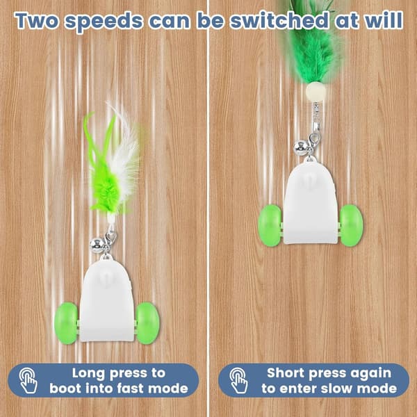 Interactive Cat Toy, Rechargeable Automatic Electric Indoor Cat Toy, Irregular Motion, Stimulates Hunting Instinct
