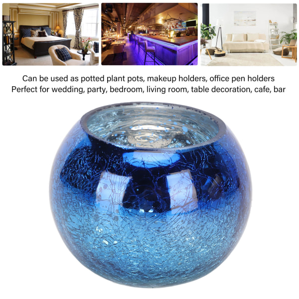 Gradient Blue Glass Tea Light -teline