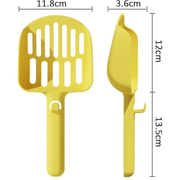 Katteskraldsskovl i metal med holder - Effektiv og praktisk til kattegrusbokse