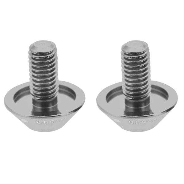 GUB G-510 2st M5 * 12mm Cykel Vattenflaskhållare Hållare Skruvbultar (silver)