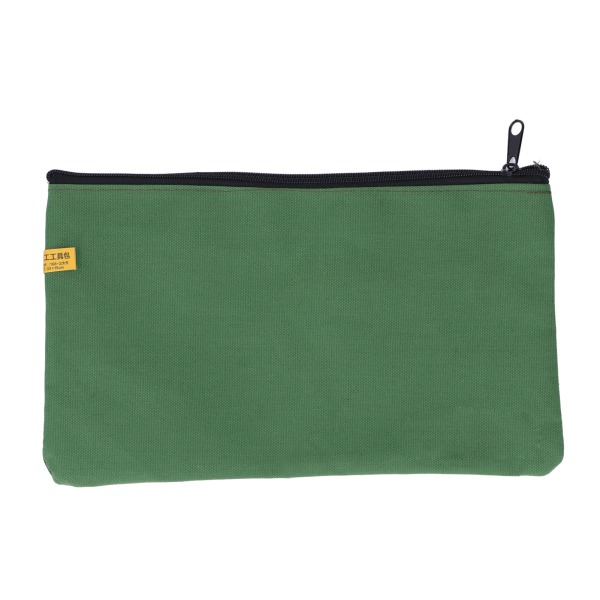 Työkalulaukku Army Green Canvas Kannettava monikäyttöinen Heavy Duty -käsilaukku jakoavaimen ruuvimeisselin naulalle 13x7,5 tuumaa