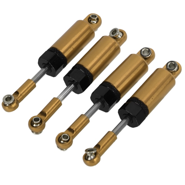 4 kpl/setti Metallinen säädettävä iskunvaimennin MN 1/16 RC-automallille Päivitysosia Kulta