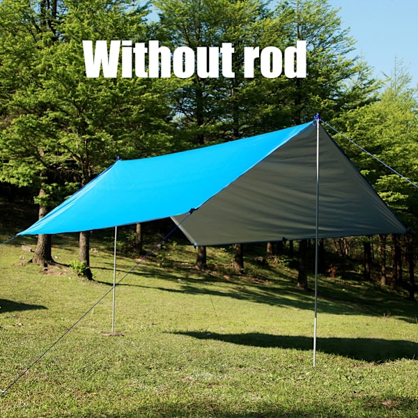 Tältpresenning Hängmatta regnfluga Silverbelagd solskydd Vattentät campingpresenning Multifunktionell picknickmatta för utomhuscampingstrand