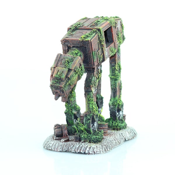 Harpiksrobot Hund Form Akvarium Dekorasjon Simulering Robot Hund Akvarium Landskap