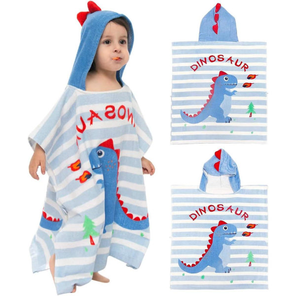 Animal Cotton børnehættehåndklæde - perfekt til svømning, bad og strand