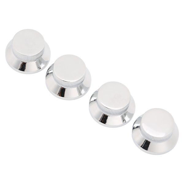4 Stk Top Hat Knopper Elektrisk Guitar Lydstyrke Tonekontrol Metal til Potentiometer Bas