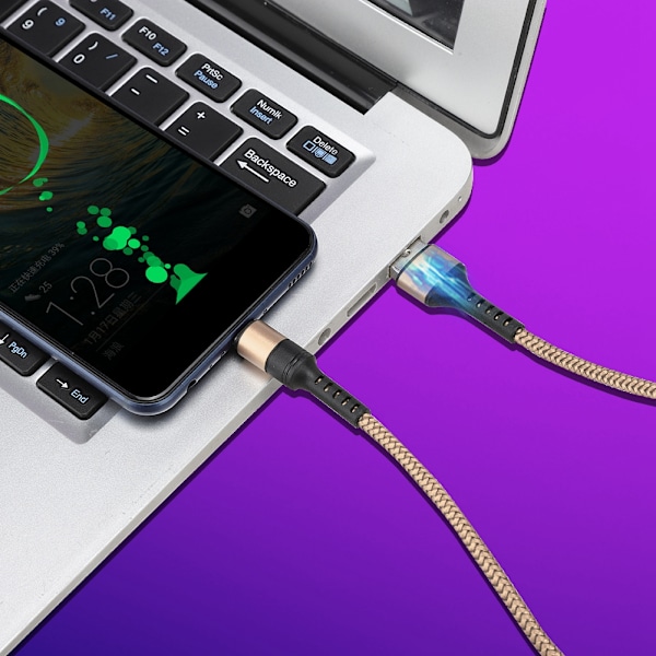 5A Supersnabb Laddning Typ C Datakabel för Huawei P10/P10 plus p20/P20 Pro 0.5m (Gyllene)