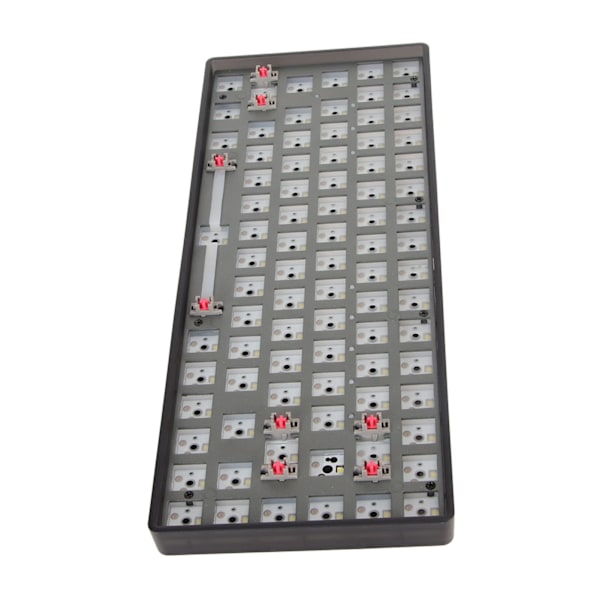 Mekaniskt tangentbordskit Vit 84 Tangenter 2.4G BT Trådbunden 75% Layout Hot Swap Anpassat Gaming Tangentbord för DIY Ersättning