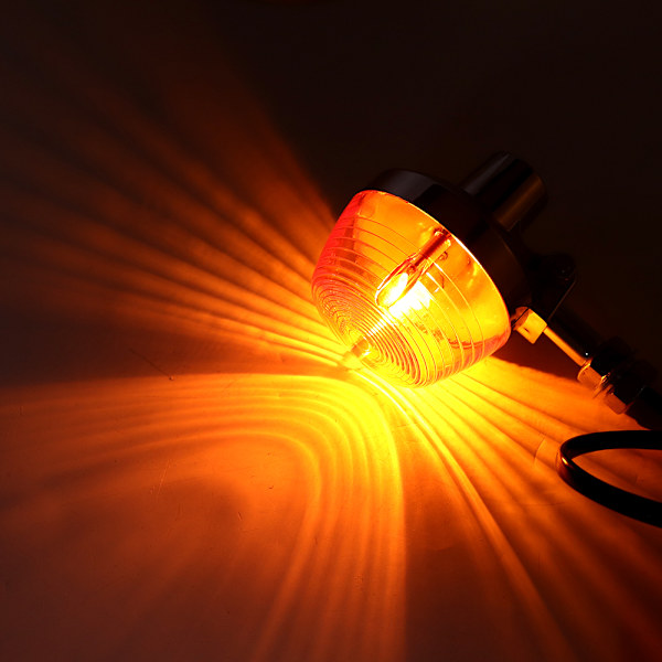 2ST Motorcykel Blinklys Blinker Markør Ravfarvet Lampe Baglygte