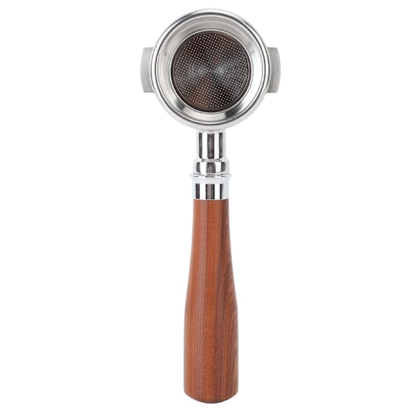 58mm pohjaton portafilter puukahvalla, sopii Expobar E61:lle, Flair 58:lle, Sanremolle, Faema Black Rosewoodille