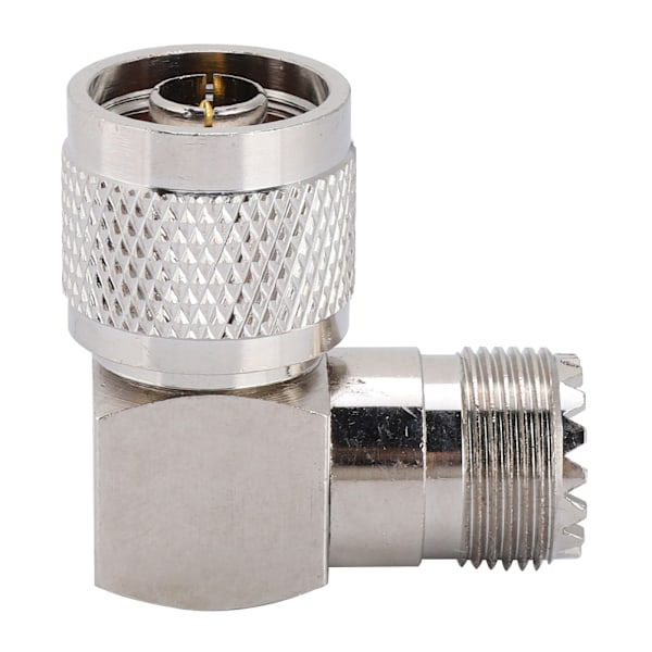 N Han til M Hun Højre Vinkel Koaksial Adapter Antenne Adapter til UHF Konnektor