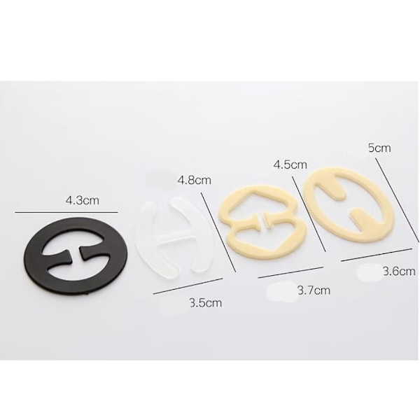 12 stk BH-remklemmer, BH-klemmer bak, anti-skli BH-stropper holder, spenner spaltekontrollklips for BH