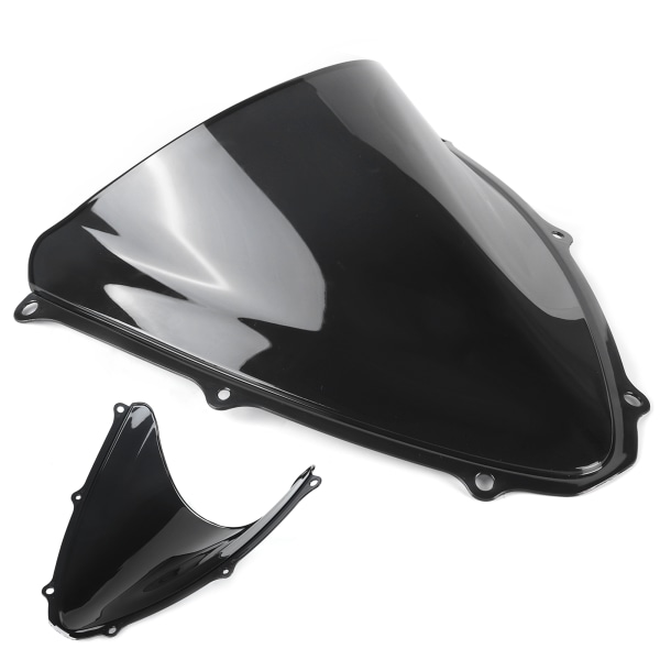 Motorsykkel Vindskjerm PC Vindavviser Passer til Suzuki GSXR 600/750 K6 2006‑2007 Svart