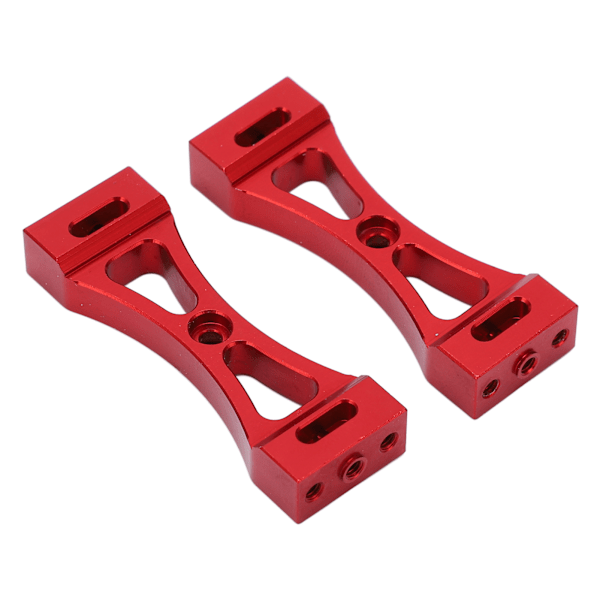 2 stk RC metalbjælke 53 mm længde Center fast montering aluminium til WPL B14 B16 B36 Q60 Q61 Rød
